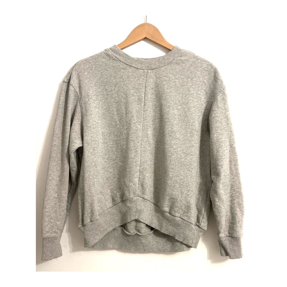 Zella Pullover Center Hem  Short Front Sweatshirt Gray Sz Small